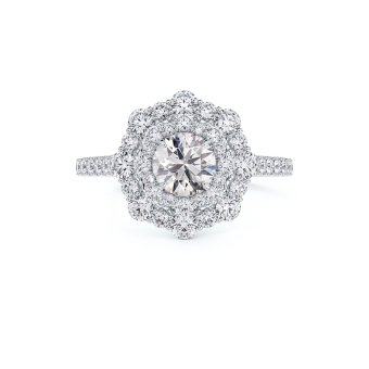  Forevermark Center Of My Universe Floral engagement ring 